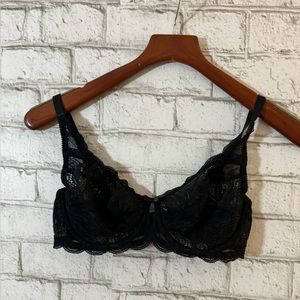 FELINA brand beautiful lace black bra 32D gorgeous sexy